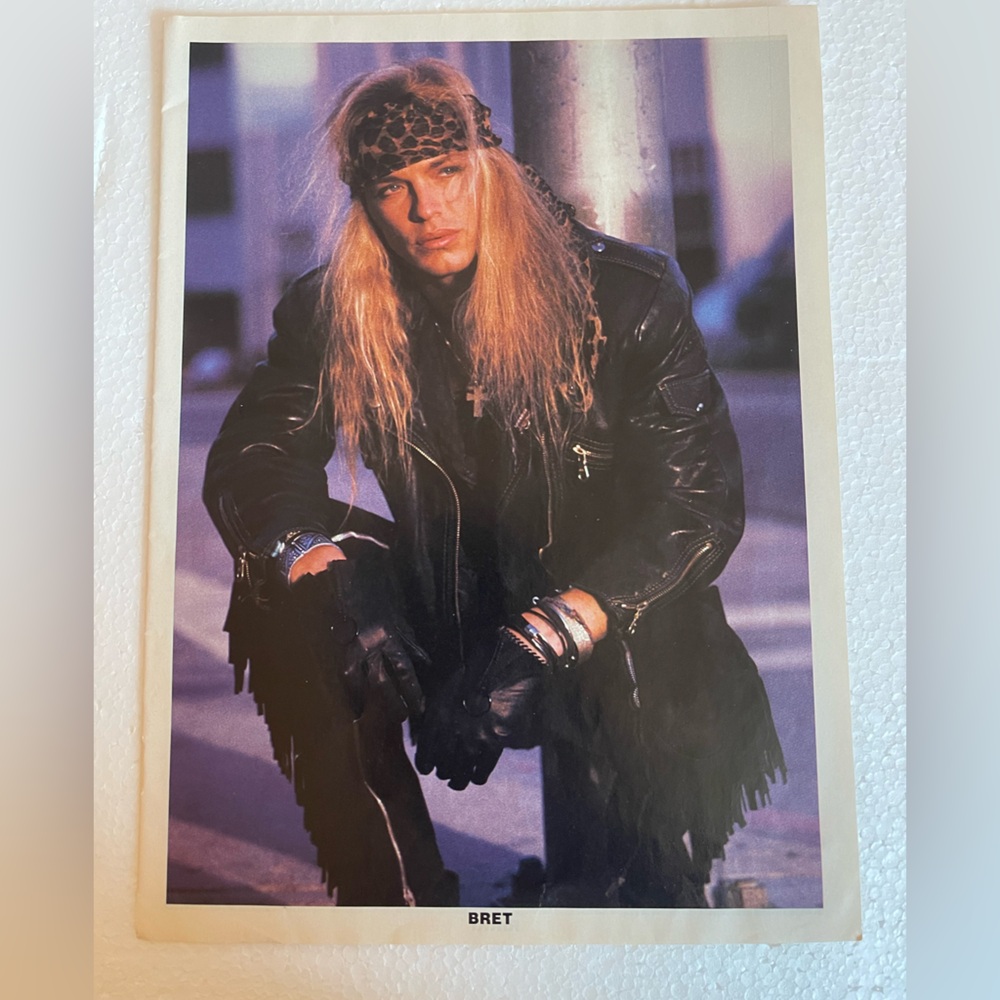 Vintage Poison Bret Michaels pinup